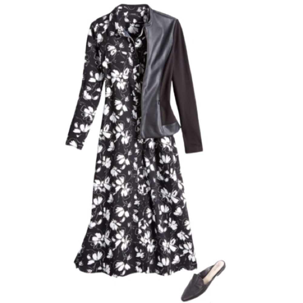 Alfani Button Up Floral Print Shirtdress Women’s Midi Dress - S/M - Picture 15 of 17